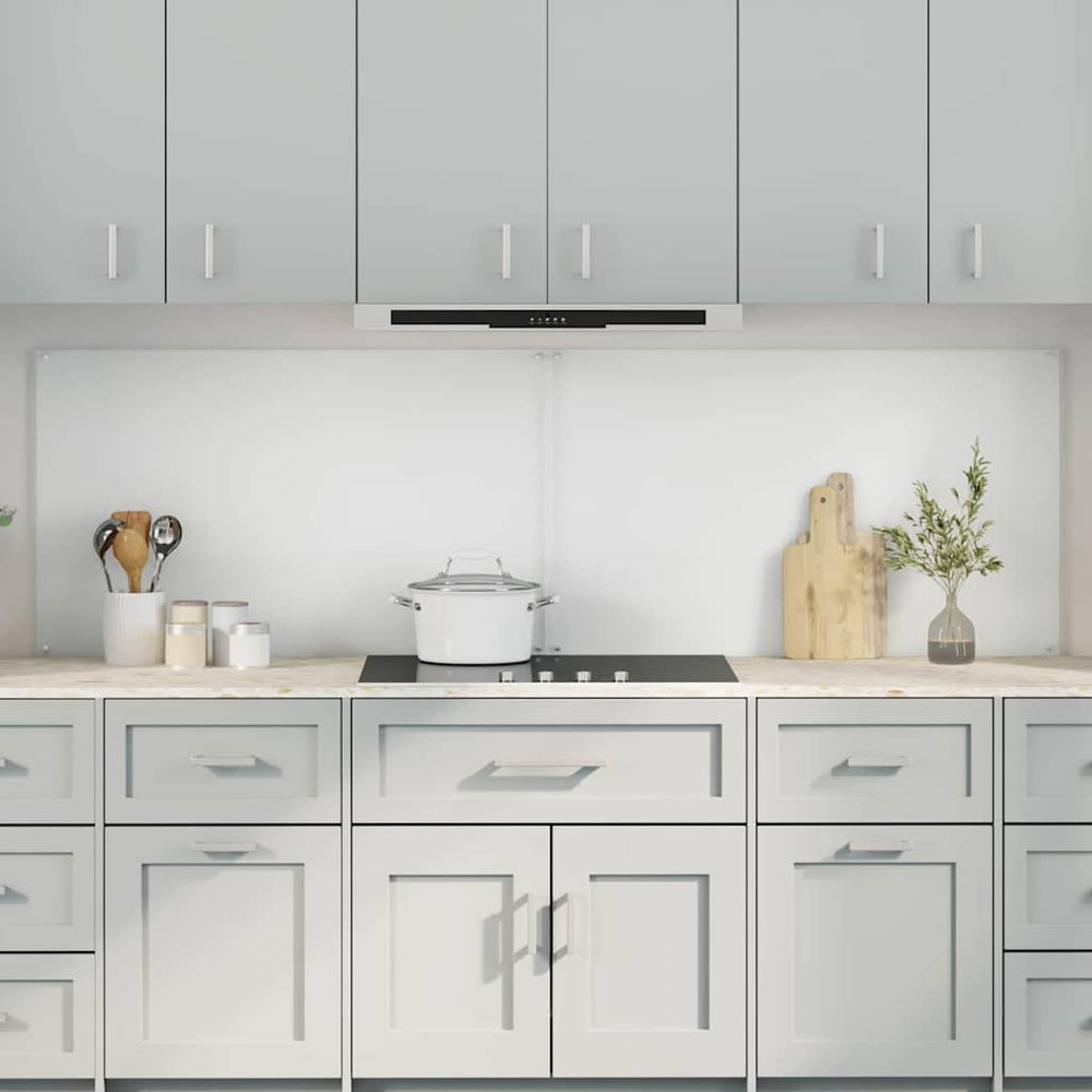 vidaXL Kitchen Splashback 2 pcs Transparent 100 x 60 cm Tempered Glass
