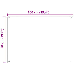 vidaXL Kitchen Splashback 2 pcs Black 100 x 50 cm Tempered Glass