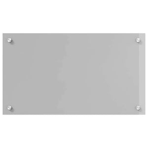 vidaXL Kitchen Splashback 2 pcs Light Grey 70 x 40 cm Tempered Glass