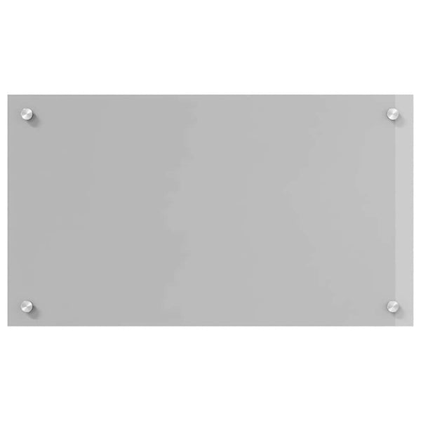 vidaXL Kitchen Splashback 2 pcs Light Grey 70 x 40 cm Tempered Glass