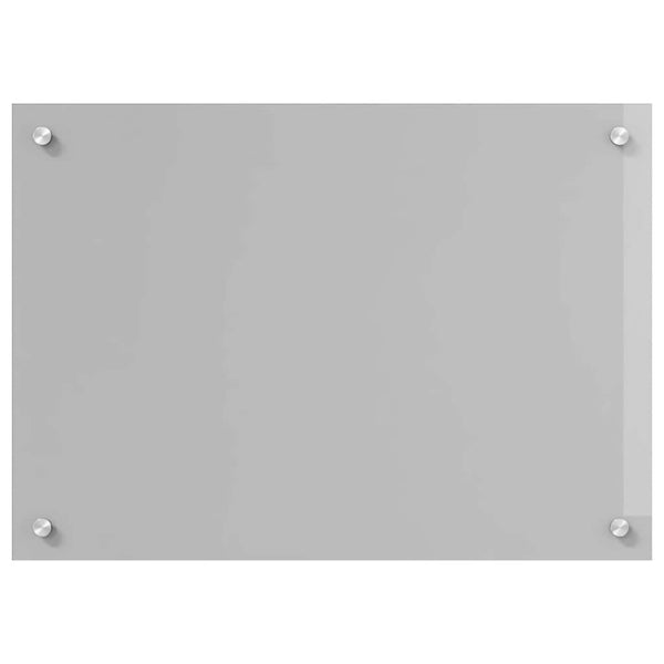 vidaXL Kitchen Splashback 2 pcs Light Grey 70 x 50 cm Tempered Glass