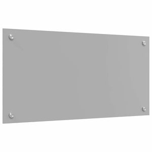 vidaXL Kitchen Splashback 2 pcs Light Grey 80 x 40 cm Tempered Glass