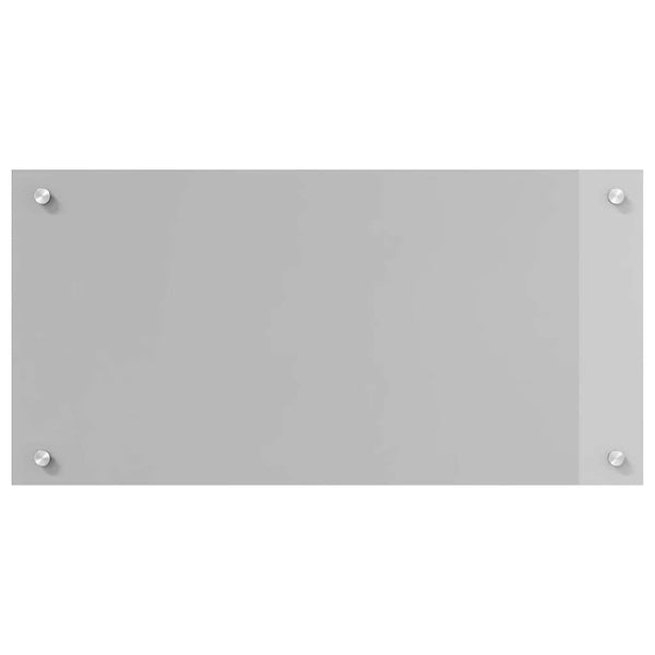 vidaXL Kitchen Splashback 2 pcs Light Grey 80 x 40 cm Tempered Glass