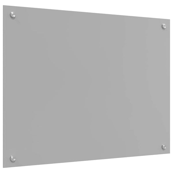 vidaXL Kitchen Backsplash 2 pcs Light Grey 80 x 50 cm Tempered Glass