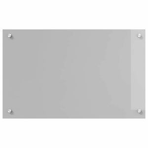 vidaXL Kitchen Backsplash 2 pcs Light Grey 80 x 50 cm Tempered Glass