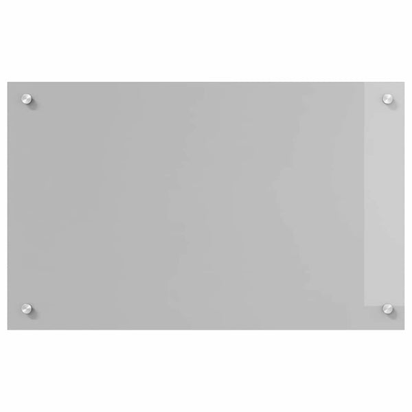 vidaXL Kitchen Backsplash 2 pcs Light Grey 80 x 50 cm Tempered Glass