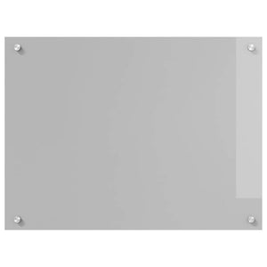 vidaXL Kitchen Splashback 2 pcs Light Grey 80 x 60 cm Tempered Glass