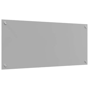 vidaXL Kitchen Splashback 2 pcs Light Grey 90 x 40 cm Tempered Glass