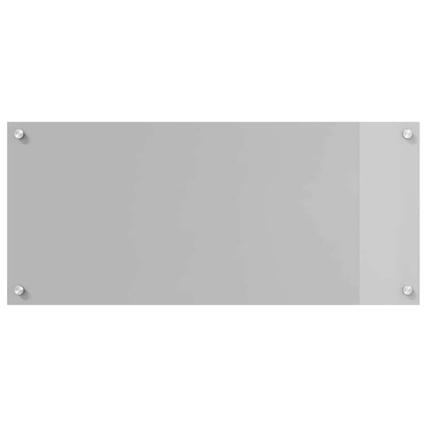 vidaXL Kitchen Splashback 2 pcs Light Grey 90 x 40 cm Tempered Glass