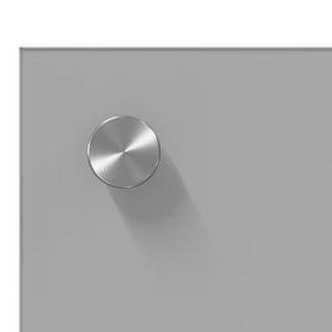 vidaXL Kitchen Splashback 2 pcs Light Grey 90 x 50 cm Tempered Glass