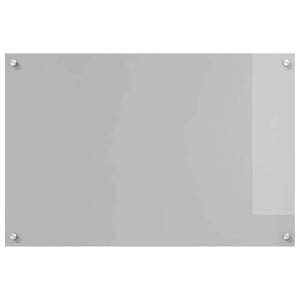 vidaXL Kitchen Backsplash 2 pcs Light Grey 90 x 60 cm Tempered Glass