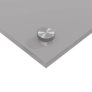 vidaXL Kitchen Splashback 2 pcs Light Grey 100 x 50 cm Tempered Glass