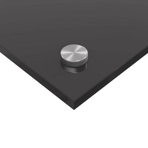 vidaXL Kitchen Splashback 2 pcs Dark Grey 90 x 40 cm Tempered Glass