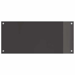 vidaXL Kitchen Splashback 2 pcs Dark Grey 90 x 40 cm Tempered Glass