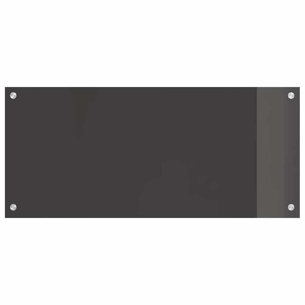 vidaXL Kitchen Splashback 2 pcs Dark Grey 90 x 40 cm Tempered Glass