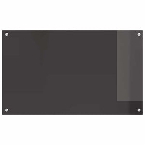 vidaXL Kitchen Splashback 2 pcs Dark Grey 100 x 60 cm Tempered Glass