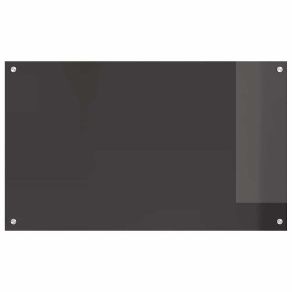 vidaXL Kitchen Splashback 2 pcs Dark Grey 100 x 60 cm Tempered Glass