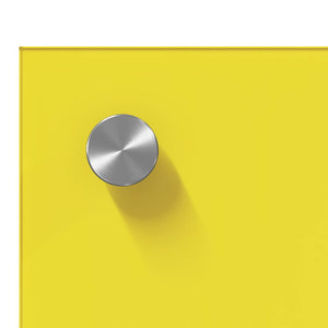 vidaXL Kitchen Splashback 2 pcs Yellow 90 x 60 cm Tempered Glass