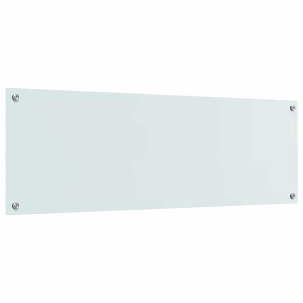 Küchenrückwand 2er Set Weiß Glas 120x40cm