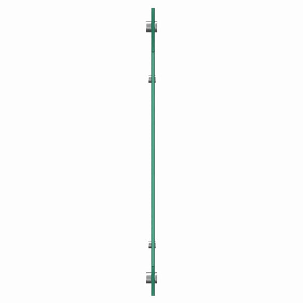 Küchenrückwand 2er Set Weiß Glas 120x50cm
