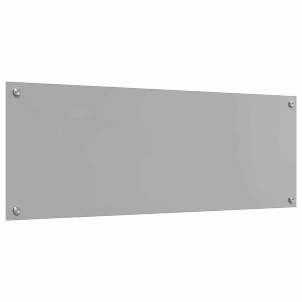 Küchenrückwand Hellgrau Glas 110x40cm 2er Set
