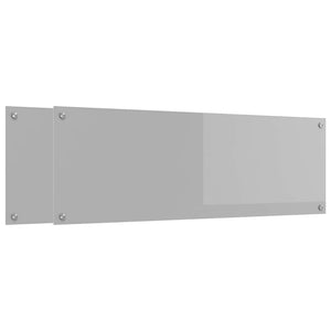 Küchenrückwand Hellgrau 120x40cm, 2er Set