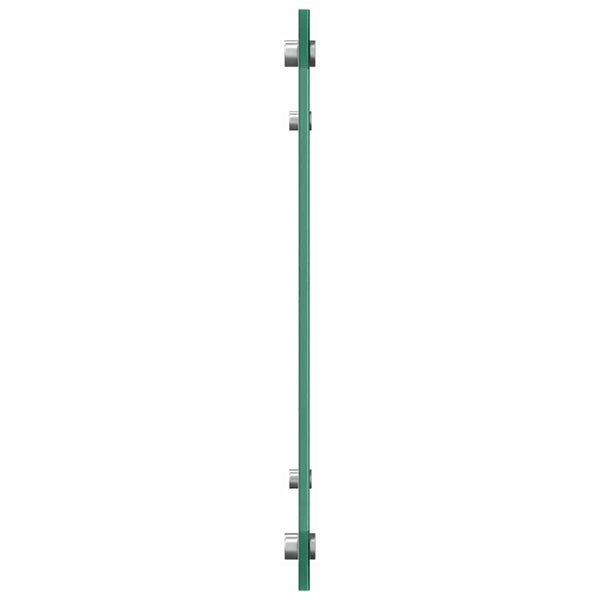 Küchenrückwand 2er Set Weiß Glas 80x40cm