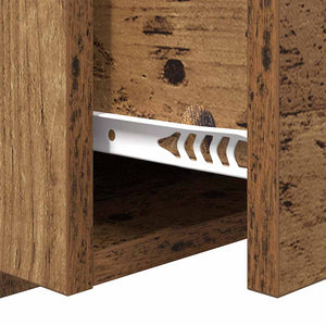 vidaXL Headboard with Cabinet with Drawers 3 pcs Reclaimed Wood Engineered Wood