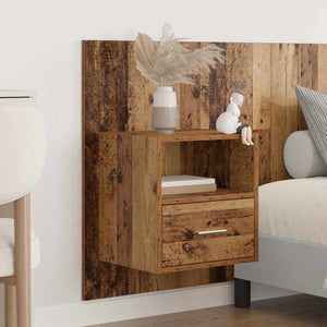 vidaXL Headboard with Cabinet with Drawers 3 pcs Reclaimed Wood Engineered Wood