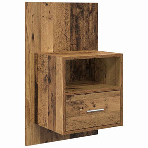 vidaXL Headboard with Cabinet with Drawers 3 pcs Reclaimed Wood Engineered Wood