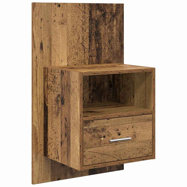 vidaXL Headboard with Cabinet with Drawers 3 pcs Reclaimed Wood Engineered Wood