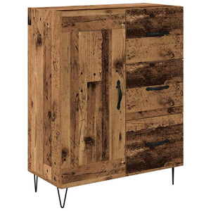 vidaXL Highboard with Drawers 2 pcs Reclaimed Wood Engineered Wood