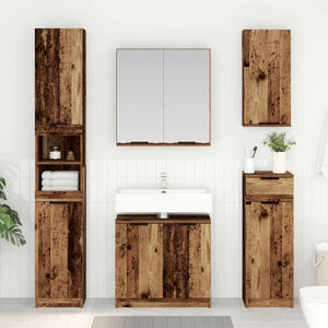 vidaXL Bathroom Furniture Set with Drawers 5 pcs Reclaimed Wood Engineered Wood