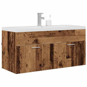 vidaXL Bathroom Cabinet Reclaimed Wood 100 x 38.5 x 46 cm Engineered Wood