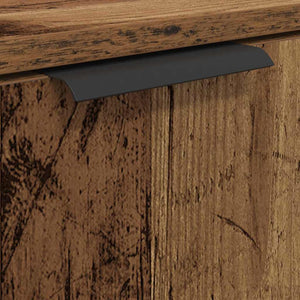 vidaXL Bathroom Cabinet Set with Shelf and Door Reclaimed Wood Engineered Wood
