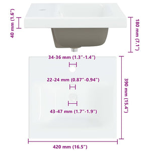 vidaXL Bathroom Cabinet with Drawers Brown 42 x 39 x 52 cm