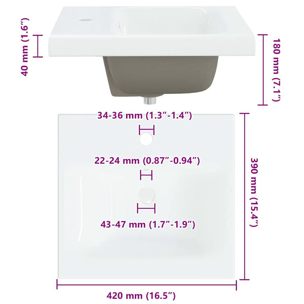 vidaXL Bathroom Cabinet with Drawers Reclaimed Wood 41 x 38.5 x 48 cm