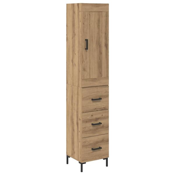vidaXL Sideboard Artisan Oak 34.5 x 34 x 180 cm Engineered Wood