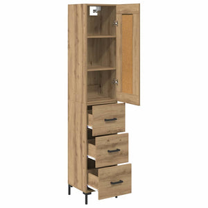 vidaXL Sideboard Artisan Oak 34.5 x 34 x 180 cm Engineered Wood