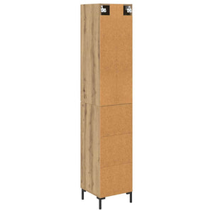 vidaXL Sideboard Artisan Oak 34.5 x 34 x 180 cm Engineered Wood