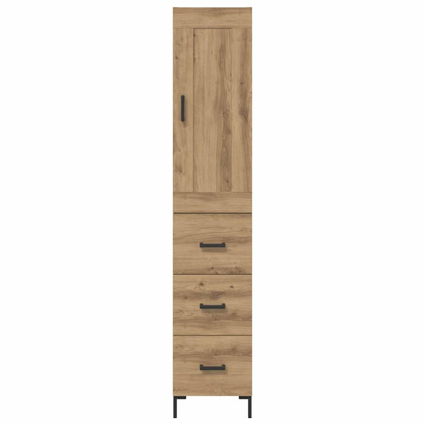 vidaXL Sideboard Artisan Oak 34.5 x 34 x 180 cm Engineered Wood