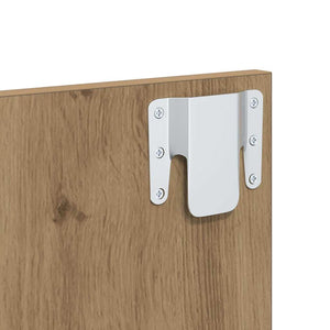 vidaXL Headboard with Cabinet 3 pcs Artisan Oak Engineered Wood