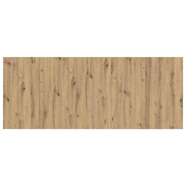 vidaXL Headboard with Cabinet 3 pcs Artisan Oak Engineered Wood