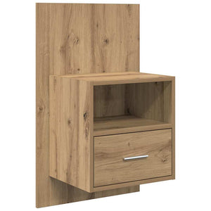 vidaXL Headboard with Cabinet 3 pcs Artisan Oak Engineered Wood