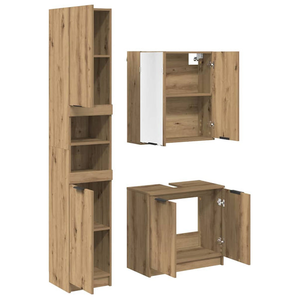 Badezimmerschrank Set Artisan Eiche 3-teilig