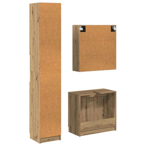 Badezimmerschrank Set Artisan Eiche 3-teilig
