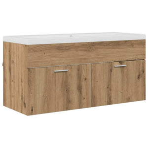 Wandmontierter Badezimmerschrank Artisan-Eiche 100 cm