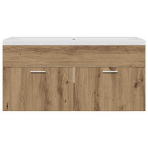 Wandmontierter Badezimmerschrank Artisan-Eiche 100 cm