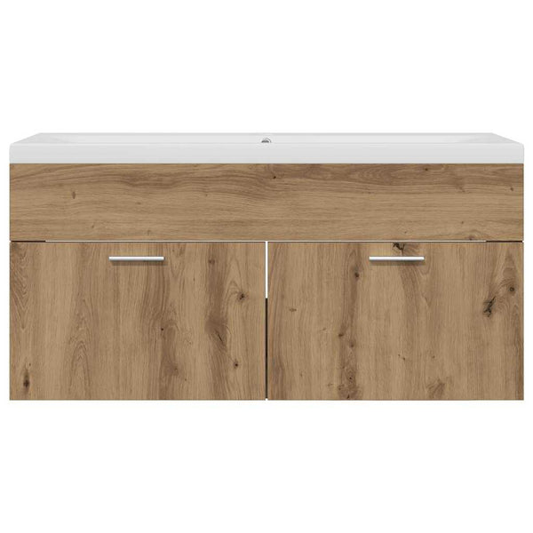Wandmontierter Badezimmerschrank Artisan-Eiche 100 cm