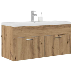 Wandmontierter Badezimmerschrank Artisan-Eiche 100 cm